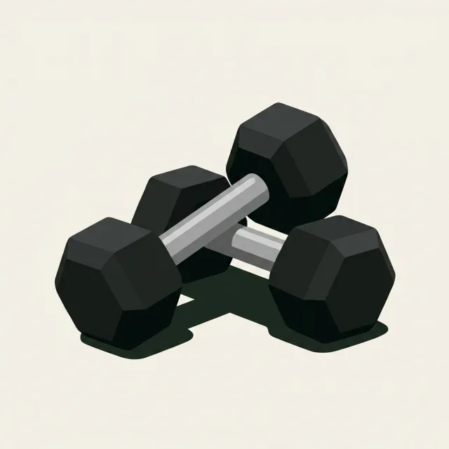 The REP Fitness rubber hex dumbbells